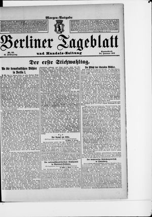 Berliner Tageblatt und Handels-Zeitung vom 20.01.1912