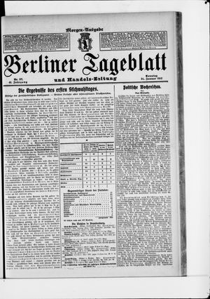 Berliner Tageblatt und Handels-Zeitung on Jan 21, 1912