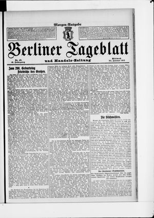 Berliner Tageblatt und Handels-Zeitung vom 24.01.1912