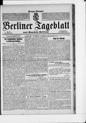 Berliner Tageblatt und Handels-Zeitung vom 27.01.1912