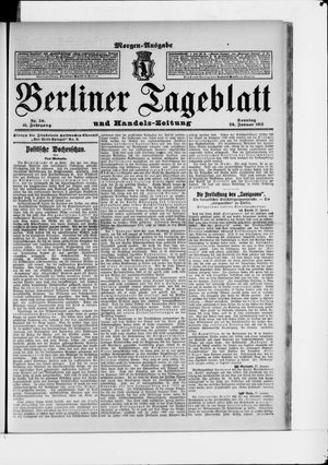 Berliner Tageblatt und Handels-Zeitung on Jan 28, 1912