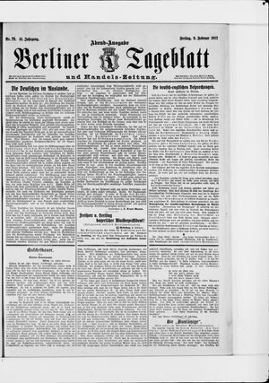 Berliner Tageblatt und Handels-Zeitung vom 09.02.1912