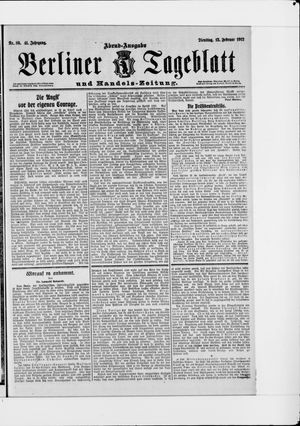 Berliner Tageblatt und Handels-Zeitung vom 13.02.1912