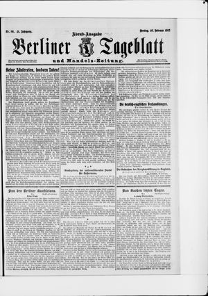 Berliner Tageblatt und Handels-Zeitung vom 16.02.1912