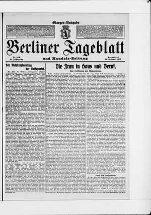 Berliner Tageblatt und Handels-Zeitung on Feb 24, 1912