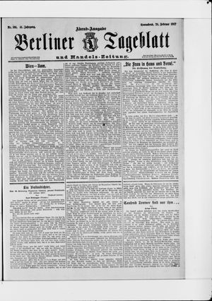 Berliner Tageblatt und Handels-Zeitung vom 24.02.1912