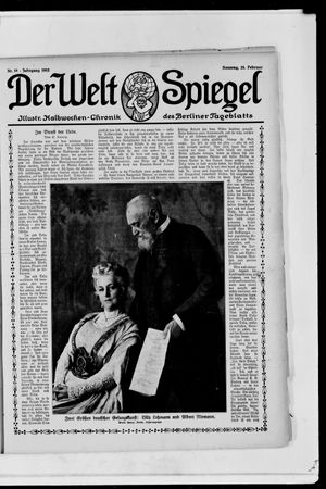 Berliner Tageblatt und Handels-Zeitung on Feb 25, 1912