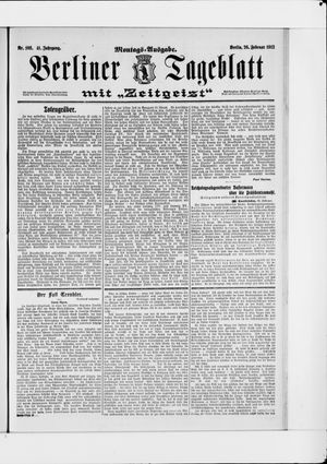 Berliner Tageblatt und Handels-Zeitung vom 26.02.1912