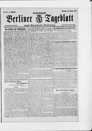 Berliner Tageblatt und Handels-Zeitung vom 27.02.1912