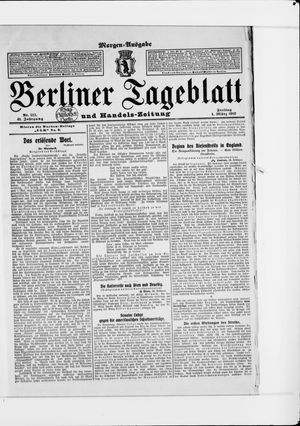 Berliner Tageblatt und Handels-Zeitung vom 01.03.1912