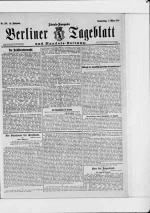 Berliner Tageblatt und Handels-Zeitung vom 07.03.1912