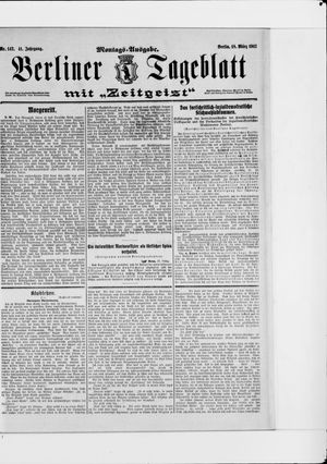 Berliner Tageblatt und Handels-Zeitung vom 18.03.1912