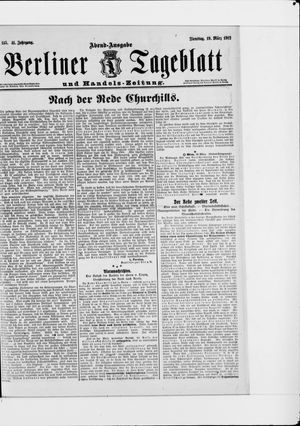 Berliner Tageblatt und Handels-Zeitung on Mar 19, 1912