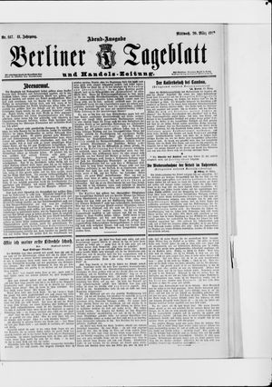 Berliner Tageblatt und Handels-Zeitung vom 20.03.1912