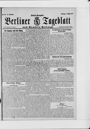 Berliner Tageblatt und Handels-Zeitung vom 02.04.1912