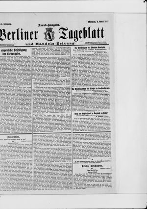 Berliner Tageblatt und Handels-Zeitung vom 03.04.1912