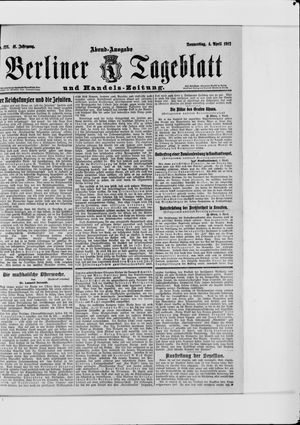Berliner Tageblatt und Handels-Zeitung vom 04.04.1912