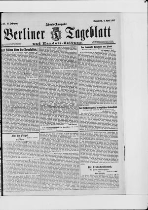 Berliner Tageblatt und Handels-Zeitung vom 06.04.1912