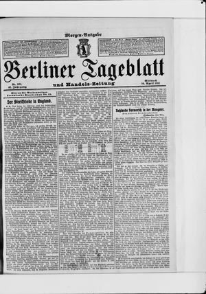 Berliner Tageblatt und Handels-Zeitung vom 10.04.1912