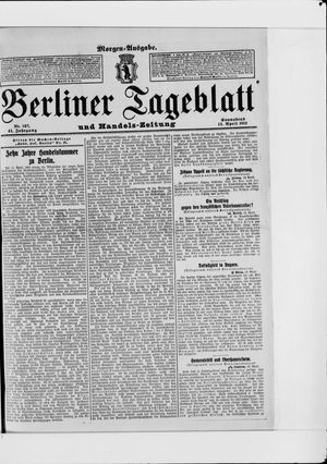 Berliner Tageblatt und Handels-Zeitung vom 13.04.1912