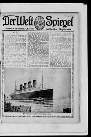 Berliner Tageblatt und Handels-Zeitung vom 21.04.1912