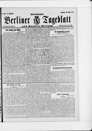 Berliner Tageblatt und Handels-Zeitung vom 23.04.1912