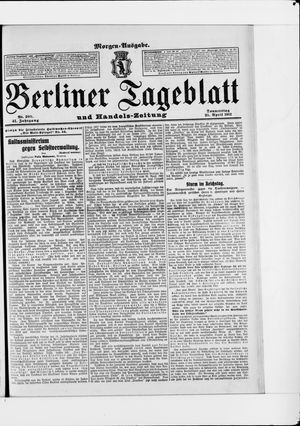 Berliner Tageblatt und Handels-Zeitung vom 25.04.1912