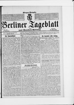 Berliner Tageblatt und Handels-Zeitung vom 26.04.1912