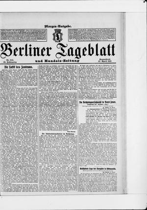 Berliner Tageblatt und Handels-Zeitung vom 27.04.1912