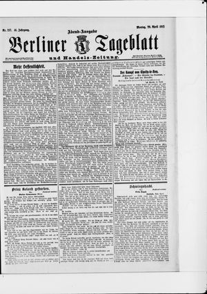 Berliner Tageblatt und Handels-Zeitung vom 29.04.1912