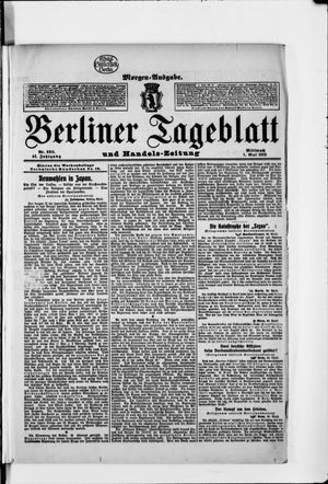Berliner Tageblatt und Handels-Zeitung vom 01.05.1912