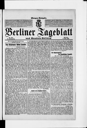 Berliner Tageblatt und Handels-Zeitung on May 3, 1912