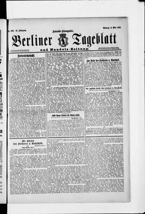 Berliner Tageblatt und Handels-Zeitung vom 06.05.1912