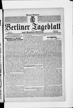 Berliner Tageblatt und Handels-Zeitung on May 8, 1912