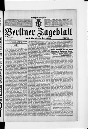 Berliner Tageblatt und Handels-Zeitung vom 09.05.1912