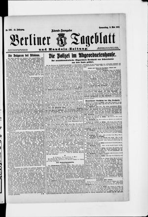 Berliner Tageblatt und Handels-Zeitung vom 09.05.1912