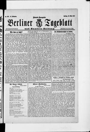 Berliner Tageblatt und Handels-Zeitung vom 10.05.1912