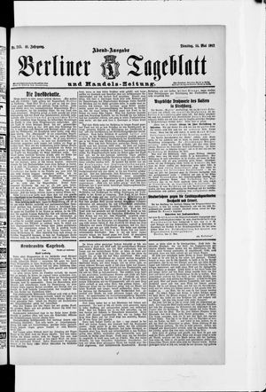 Berliner Tageblatt und Handels-Zeitung vom 14.05.1912