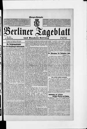 Berliner Tageblatt und Handels-Zeitung vom 18.05.1912