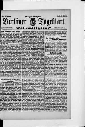 Berliner Tageblatt und Handels-Zeitung vom 28.05.1912
