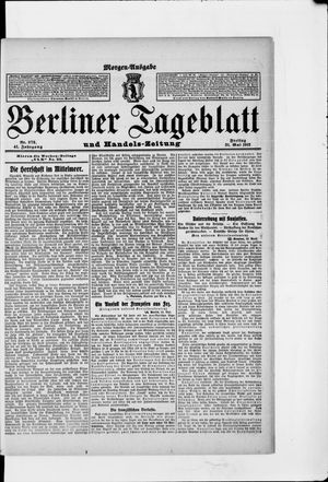 Berliner Tageblatt und Handels-Zeitung vom 31.05.1912