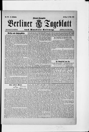 Berliner Tageblatt und Handels-Zeitung vom 31.05.1912