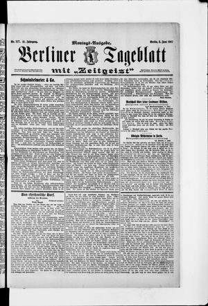 Berliner Tageblatt und Handels-Zeitung vom 03.06.1912