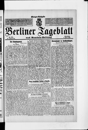Berliner Tageblatt und Handels-Zeitung vom 04.06.1912