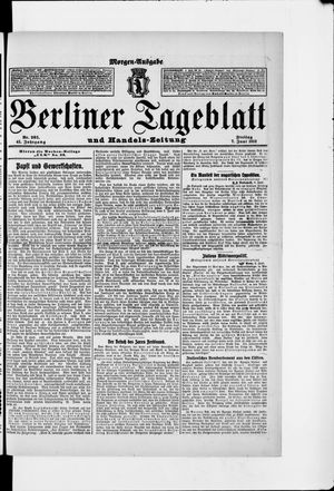 Berliner Tageblatt und Handels-Zeitung vom 07.06.1912