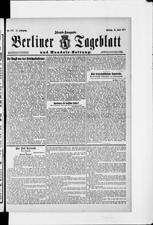 Berliner Tageblatt und Handels-Zeitung vom 14.06.1912