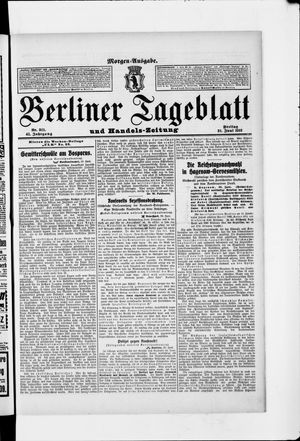 Berliner Tageblatt und Handels-Zeitung on Jun 21, 1912