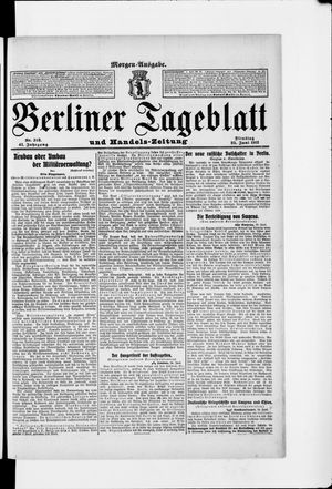 Berliner Tageblatt und Handels-Zeitung vom 25.06.1912