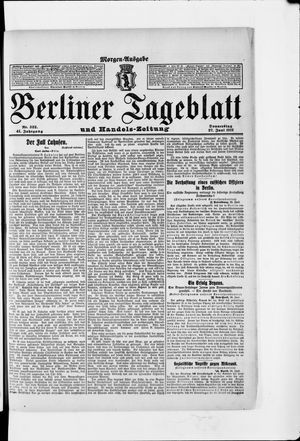 Berliner Tageblatt und Handels-Zeitung vom 27.06.1912