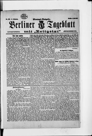 Berliner Tageblatt und Handels-Zeitung vom 01.07.1912